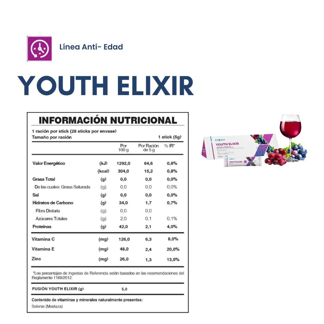 YOUTH ELIXIR HGH De FuXion® Con Resveratrol