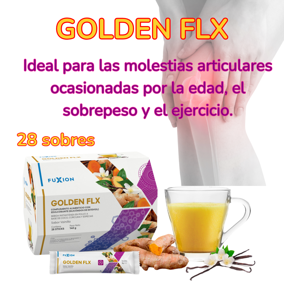 GOLDEN FLX DE FUXION - Antiinflamatorio y Calcio.
