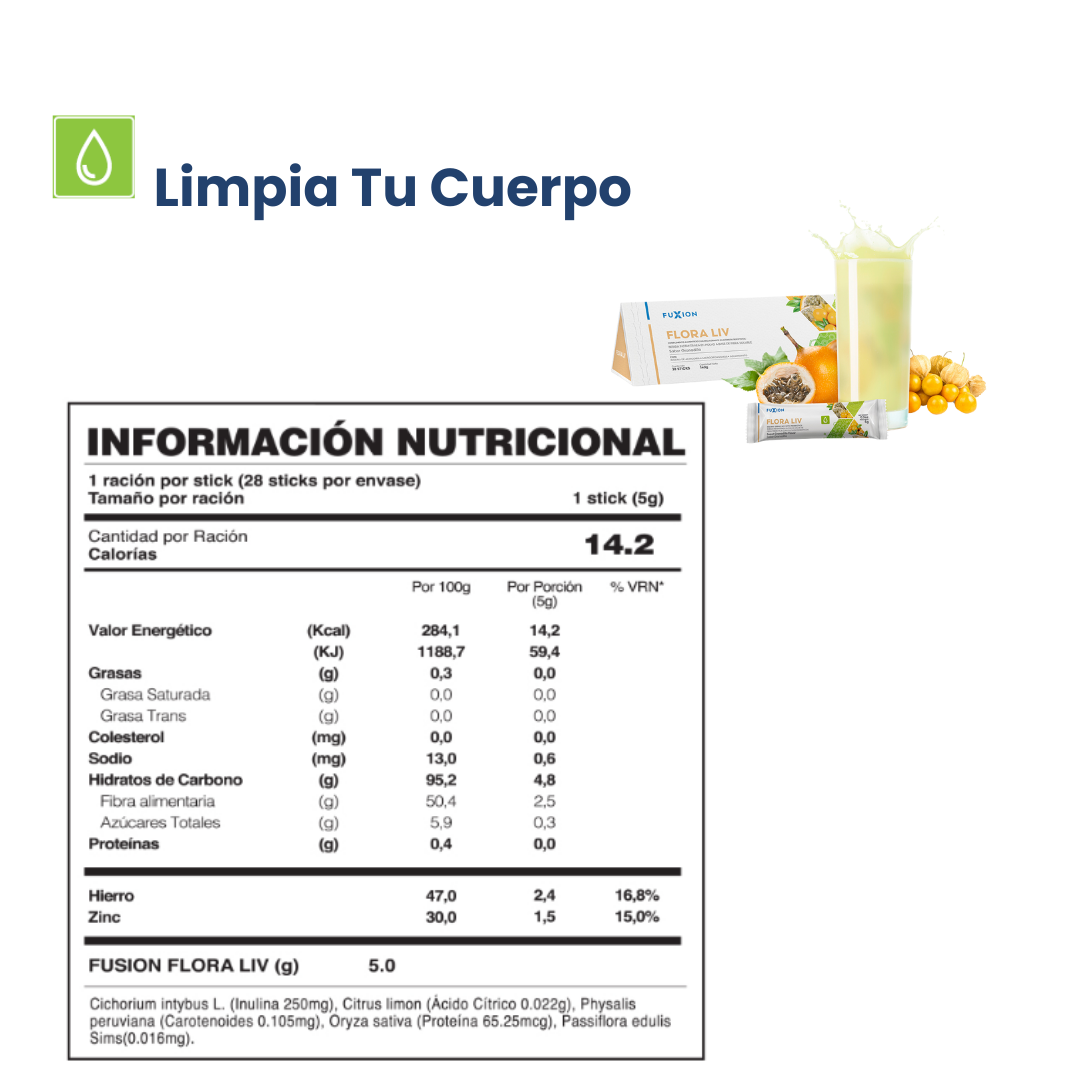 FLORA LIV DE FUXION (Probióticos Naturales)