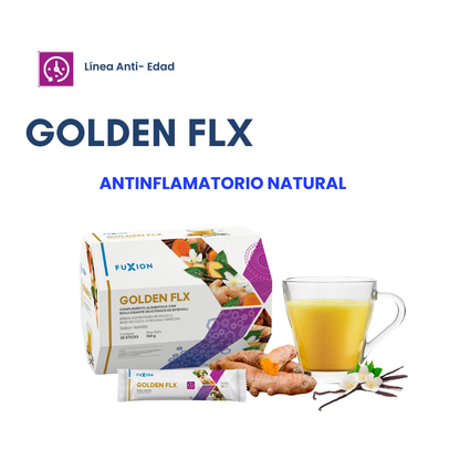 GOLDEN FLX DE FUXION - Antiinflamatorio y Calcio.