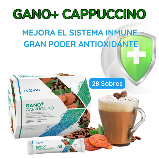 GANO+ CAPPUCCINO DE FUXION Ganoderma Lucidum+ Micronutrientes