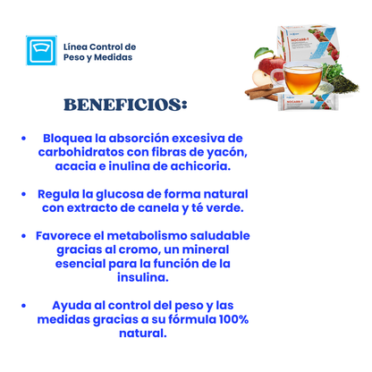 NOCARB-T DE FUXION (Baja los picos de Azúcar y Carbohidratos)