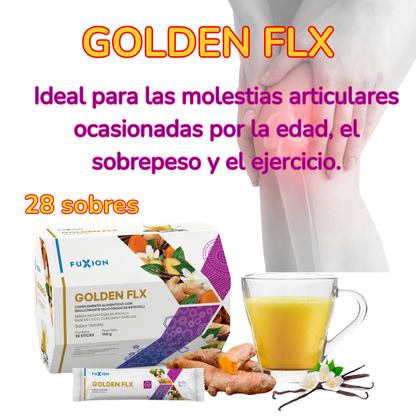 GOLDEN FLX DE FUXION - Antiinflamatorio y Calcio.