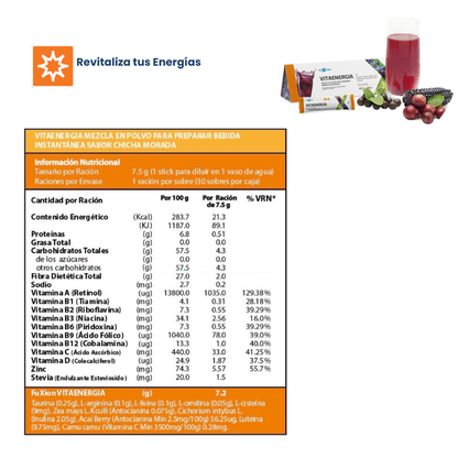 VITAENERGIA DE FUXION (9 Vitaminas + Antioxidantes)