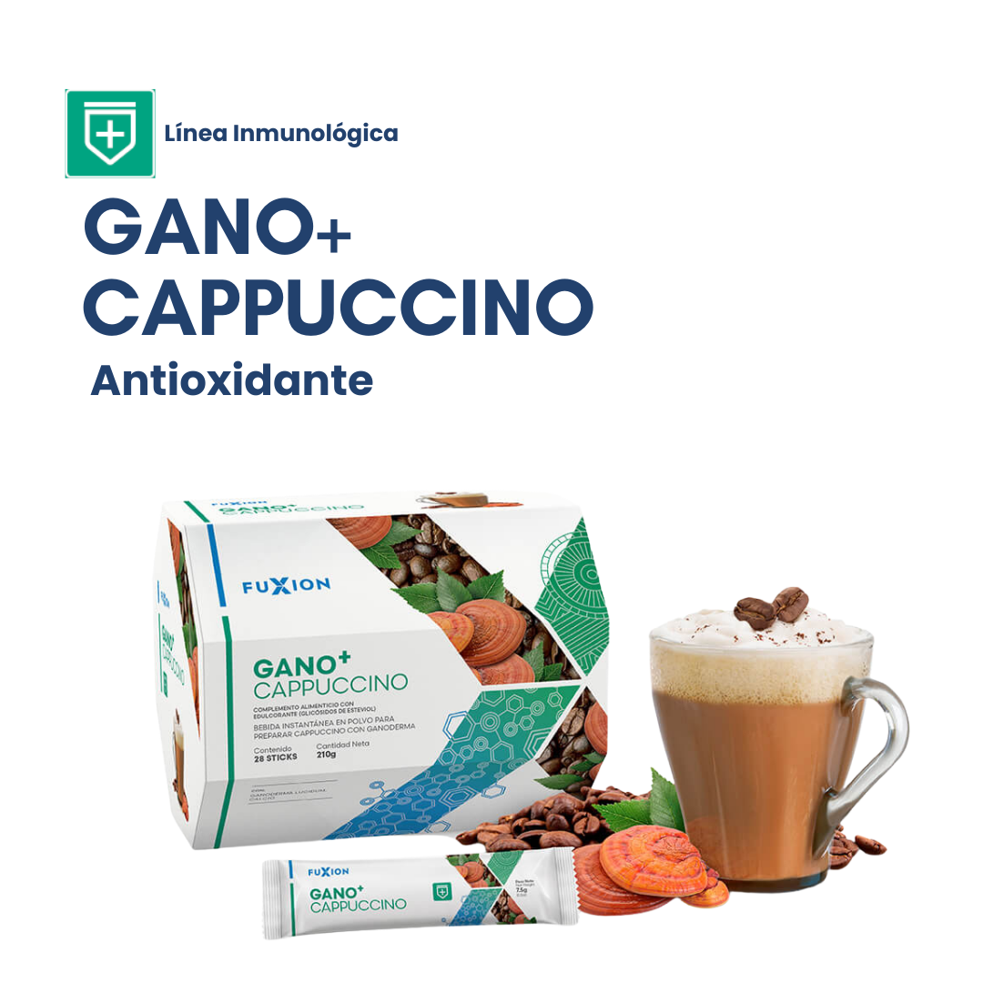 GANO+ CAPPUCCINO DE FUXION Ganoderma Lucidum+ Micronutrientes
