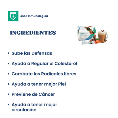 GANO+ CAPPUCCINO DE FUXION Ganoderma Lucidum+ Micronutrientes