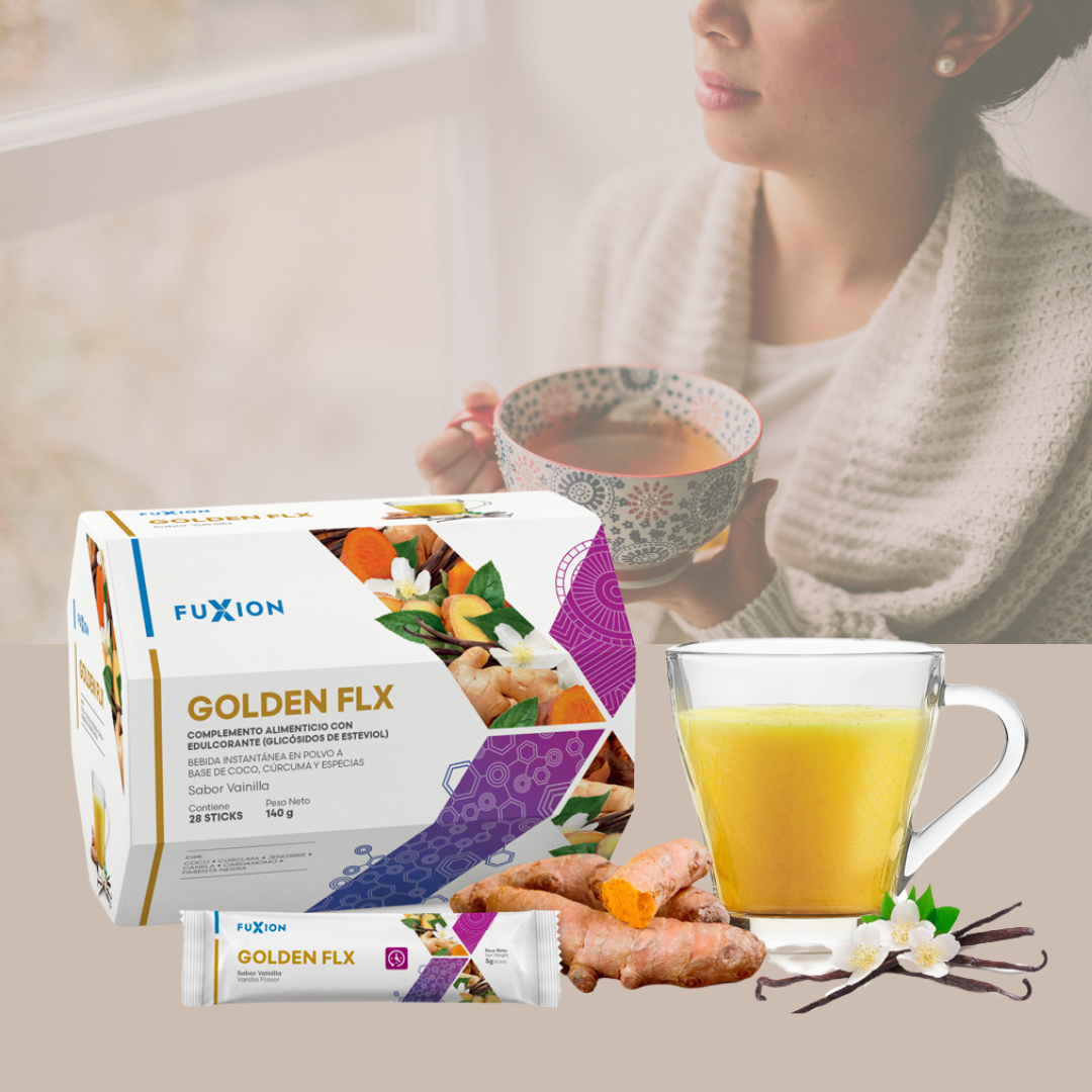 GOLDEN FLX DE FUXION - Antiinflamatorio y Calcio.
